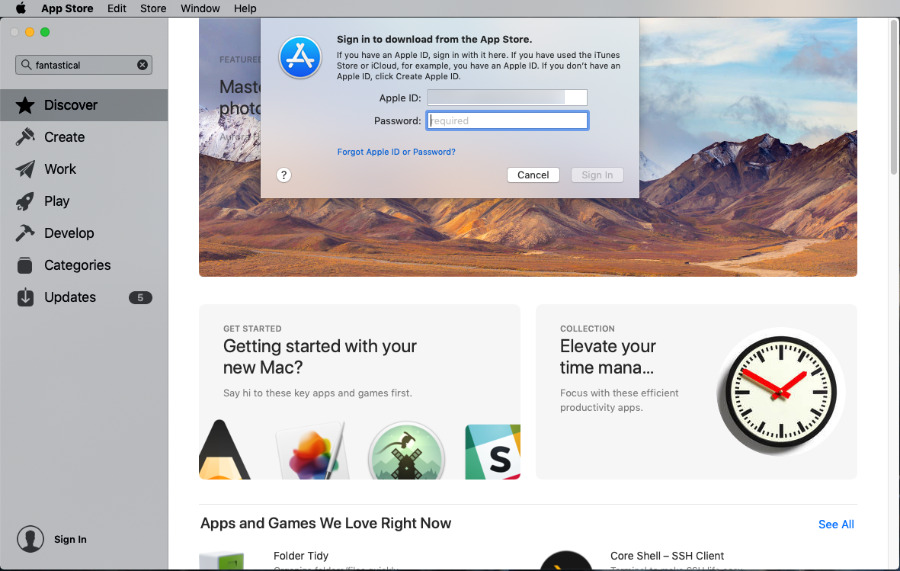 change apple id for app store on mac sierra